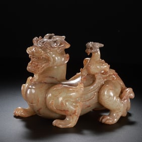 Chinese Han Dynasty jade beast