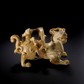 Jade beasts from the Han Dynasty