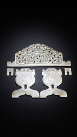 1ST-3RD CENTURY, CHINESE HAN DYNASTY, JADE PENDANT SET