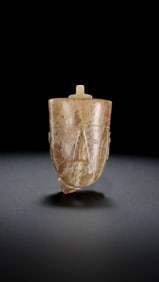 1-3 CENTURY, CHINESE HAN DYNASTY JADE HUMAN HEAD