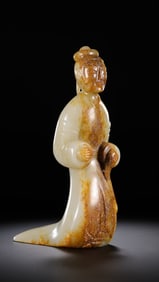 1-3 CENTURY, CHINESE HAN DYNASTY JADE HUMAN