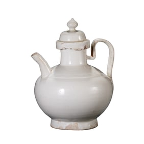 10-12TH CENTURY, CHINA NORTHERN SONG DYNASTY DING KILN WHITE PORCELAIN PITCHER