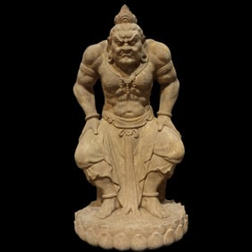 4TH-6TH CENTURY, NORTHERN WEI DYNASTY CHINA STONE HERCULES SEATED STATUE