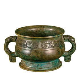 21ST CENTURY BC, SHANG AND ZHOU DYNASTY CHINA BRONZE GUI