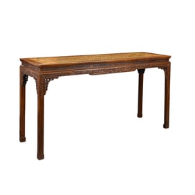 18TH CENTURY , CHINA QING DYNASTY HUANGHUALI WOOD LONG TABLE