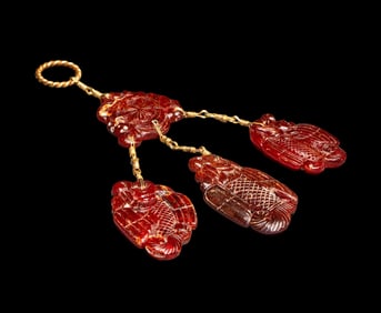 10TH-12TH CENTURY, CHINA LIAO DYNASTY BEESWAX PENDANT