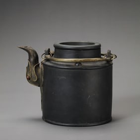 17TH CENTURY, CHINA FAMOUS PURPLE CLAY TEAPOT - SHI DABIN (1573-1648)