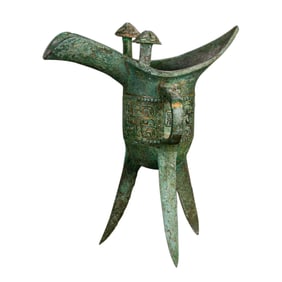 B.C.17CENTURY—B.C.11CENTURY, CHINA SHANG AND ZHOU DYNASTY BRONZE CUP