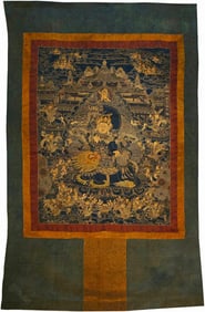 15CENTURY, CHINESE BUDDHIST THANGKA FROM THE XUANDE PERIOD OF THE MING DYNASTY