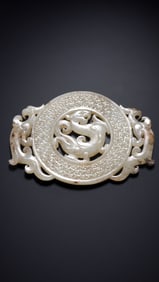 1-3CENTURY, CHINESE HAN DYNASTY JADE BI