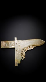 1-3CENTURY, CHINESE HAN DYNASTY JADE SPEAR