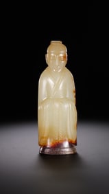 1-3CENTURY, CHINESE HAN DYNASTY JADE FIGURE