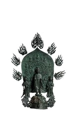 4-6CENTURY, CHINA NORTHERN WEI DYNASTY BRONZE BUDDHA STANDING