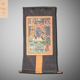 18CENTURY, CHINESE QING DYNASTY BUDDHIST THANGKA