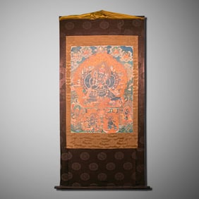 18CENTURY, CHINESE QING DYNASTY BUDDHIST THANGKA