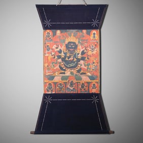 18CENTURY, CHINESE QING DYNASTY BUDDHIST THANGKA