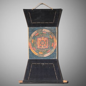 18CENTURY, CHINESE QING DYNASTY BUDDHIST THANGKA