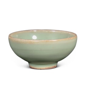 12-13CENTURY, CHINESE SOUTHERN SONG DYNASTY LONGQUAN KILN GREEN GLAZE BOWL