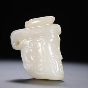 Jade human head from the Western Zhou Dynasty, China