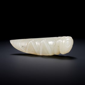 Chinese Han Dynasty Jade Locust
