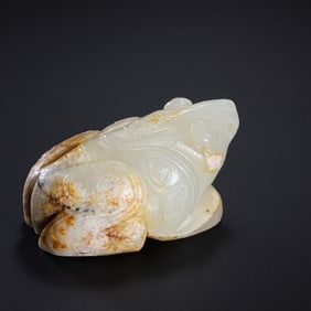 Chinese Han Dynasty Jade Toad