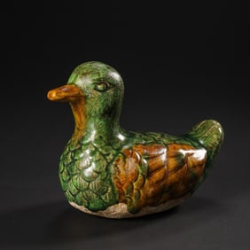 Chinese Tang Dynasty tri-colored duck