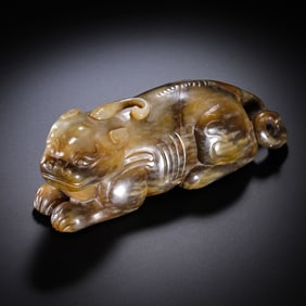 Chinese Han Dynasty Jade Auspicious Beasts