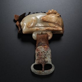 Chinese Han Dynasty Jade Belt Buckle