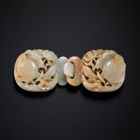 Chinese Liao Dynasty jade belt buckle