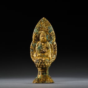 Gilded bronze Buddha statue from the Northern Wei Dynasty, China