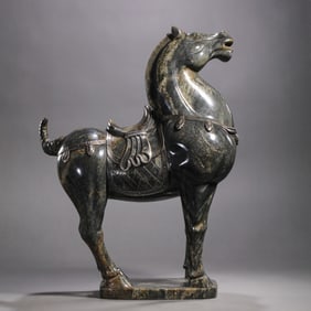Chinese Han Dynasty Jade Horse