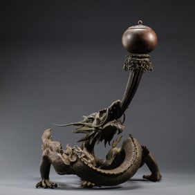 Chinese Ming Dynasty bronze dragon ornaments