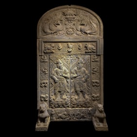 Chinese Tang Dynasty bluestone tomb door
