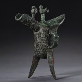 Bronze Jue Cup from the Shang and Zhou Dynasties