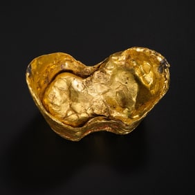 Pure gold ingots from the Qing Dynasty