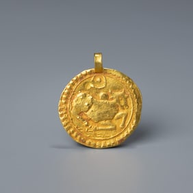 SOUTHEAST ASIAN GOLD COIN PENDANT