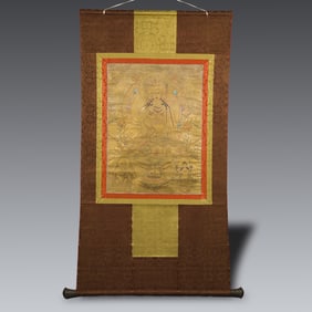 Late 19th Century Tibetan Thangka of White Tara, Goddess of Longevity and Compassion