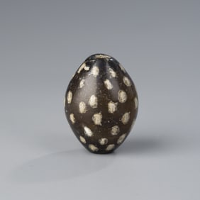 Himalayan Onyx Agate Amulet Bead with Dotted Pattern