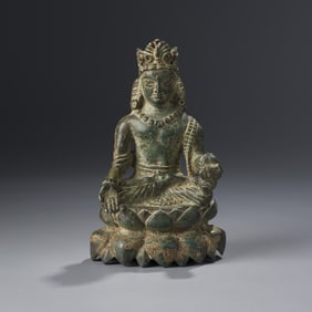 Swat Valley Bronze Bodhisattva Statue [7.5 x 12.4cm, 462gram]