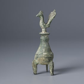 Ancient Bactrian Bronze Kohl Pot [3.8 x 10cm, 99gram]