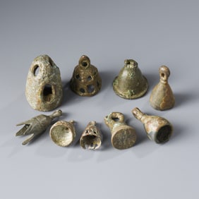 Ancient Roman Bronze Age Bells [9pcs, 87gram]