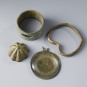 Ancient Bronze Artifacts [4pcs, 150g]