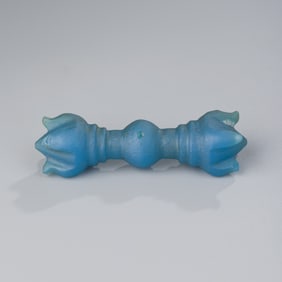 Southeast Asian Buddhist Glass Ritual Vajra (Dorje)