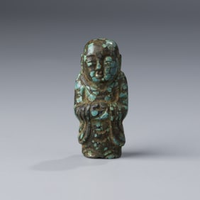Qing Dynasty Turquoise Standing Figurine