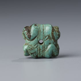 Ming Dynasty Turquoise Carved Figurine Pendant