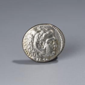 Ancient Greek Alexander III Tetradrachm Silver Coin, 17g