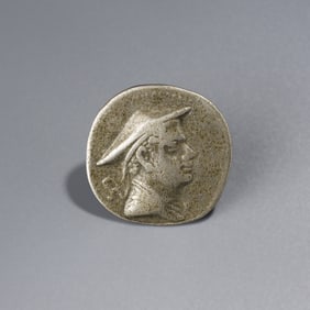 Indo-Greek Graeco-Bactrian Silver Coin, 2nd Century BC, 15g