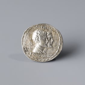 Ancient Indo-Greek Bactrian Silver Coin