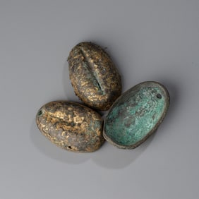 Ancient Chinese Bronze Cowrie Shell Coins – Shang Dynasty (3 pcs)
