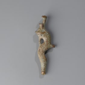 Ancient Roman Bronze Phallic Amulet